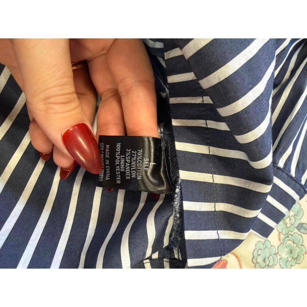 Fashion Nova Striped Shirt Dress with Corset Detail wired size L - Picture 7 of 8